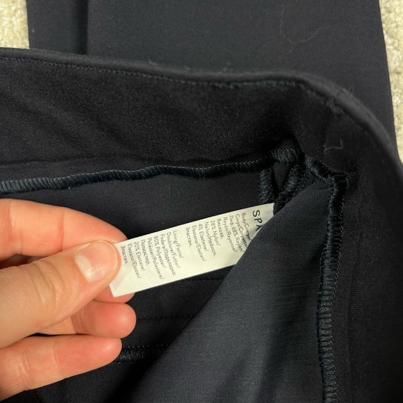 Spanx Blue The Perfect Ponte Pull On Crop Pant Stretch Size Small - Picture 7 of 7